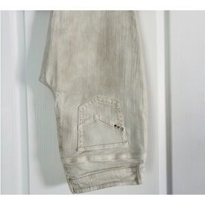 Chico's So Slimming Beige Bootcut Stretch Jeans Women's Size 2 Regular Medium